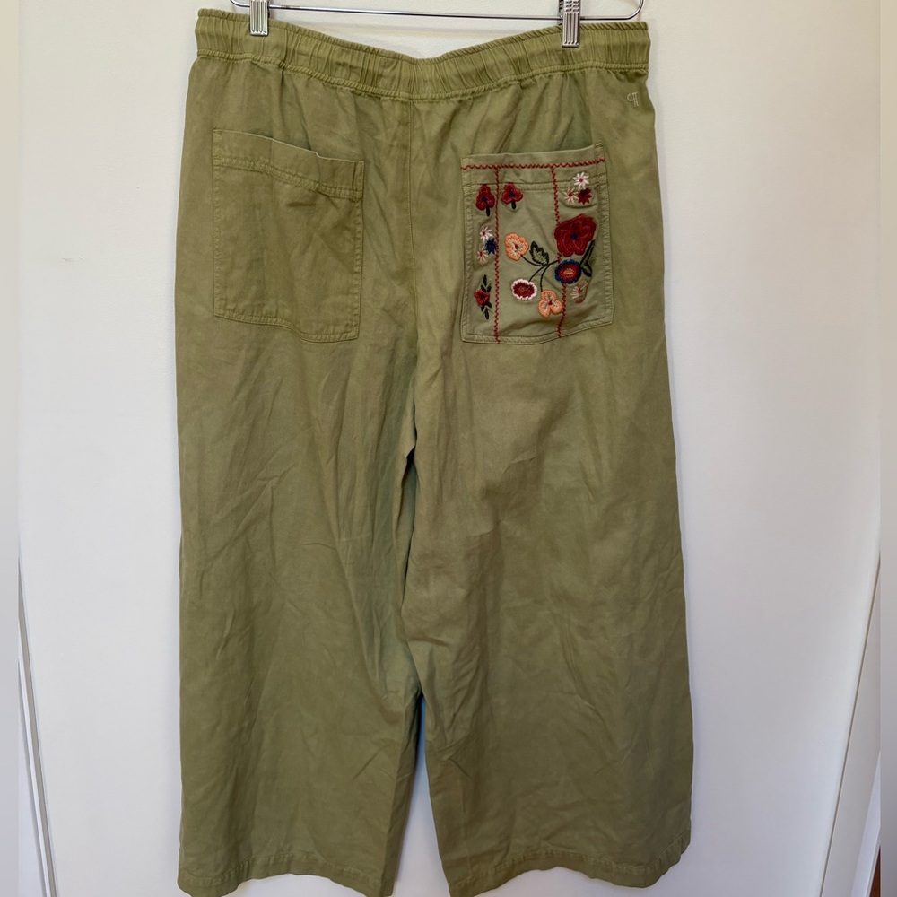 NWOT Anthropologie Pilcro Embroidered Pull-On Pants Size Large - Picture 11 of 16